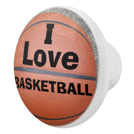 I Liebe Basketball Keramik Knock Keramikknauf