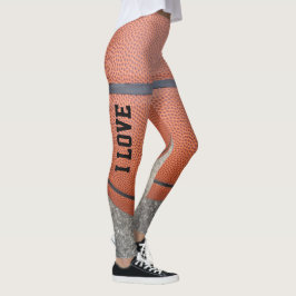 I Liebe Basketball Leggings