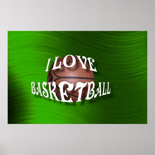 I LIEBE BASKETBALL-POSTER POSTER (Vorne)
