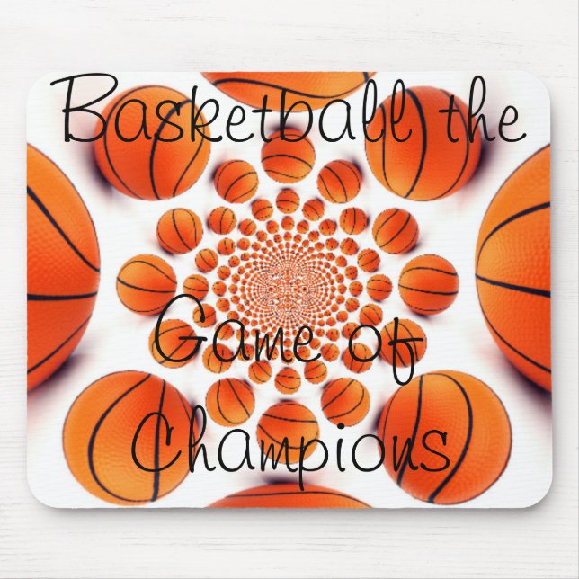 I Liebe Basketball schönes Spiel der Meister Pad Mousepad (Vorne)