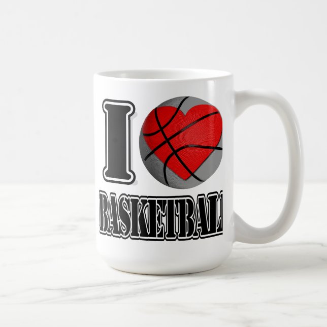 I Liebe Basketball - Tasse (Rechts)