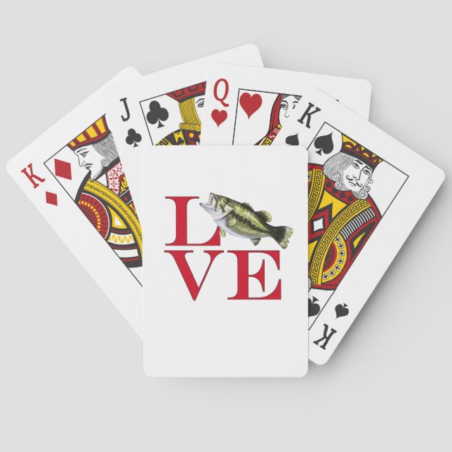 I Liebe Bass Spielkarten (Rückseite)