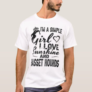 I Liebe Basset Hound Hunde Hund Welpe Eigentümer T-Shirt