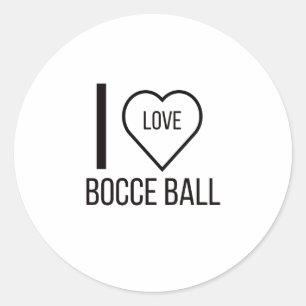 I LIEBE-BAUBALL RUNDER AUFKLEBER