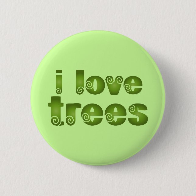 I Liebe-Baum-Geschenk-T - Shirts Button (Vorderseite)