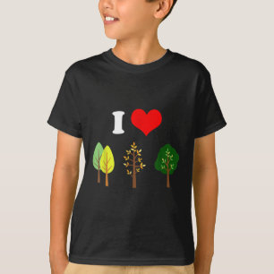I Liebe Bäume Naturschutz Flugzeug T-Shirt