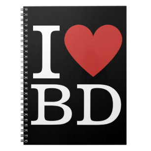 I ❤️ Liebe BD - Gebäude Abteilung NOTEBOOK Notizblock
