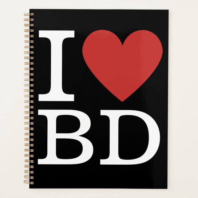 I ❤️ Liebe BD - Gebäude Department Planer (Vorderseite)