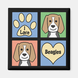I LIEBE BEAGLE MAGNET