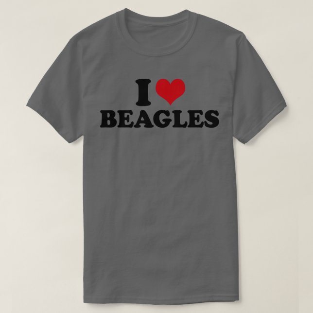 I LIEBE BEAGLE T-Shirt (Design vorne)