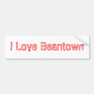 I Liebe Beantown Autoaufkleber