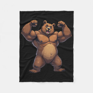 I Liebe Bear Funny Gay Daddy Lgbtq Pride Cartoon S Fleecedecke