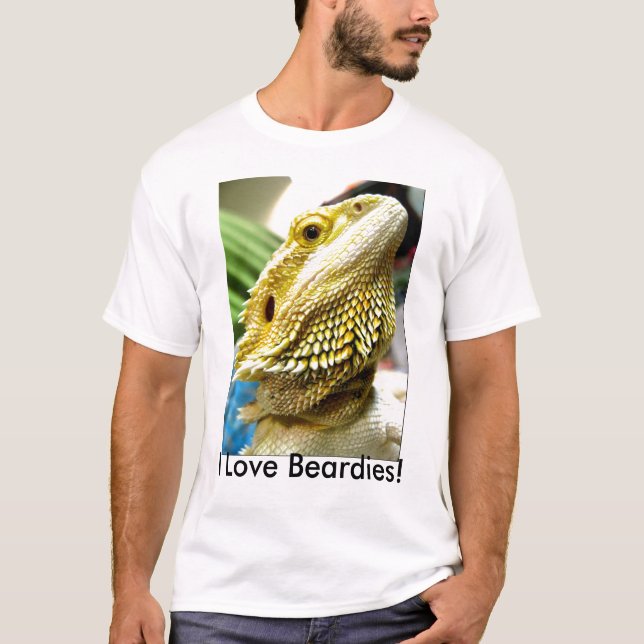 I Liebe Beardies! T-Shirt (Vorderseite)
