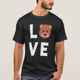 I Liebe Bears Niedliches Baby Bear Gesicht Lover K T-Shirt