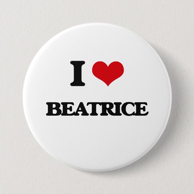 I Liebe Beatrice Button (Vorderseite)
