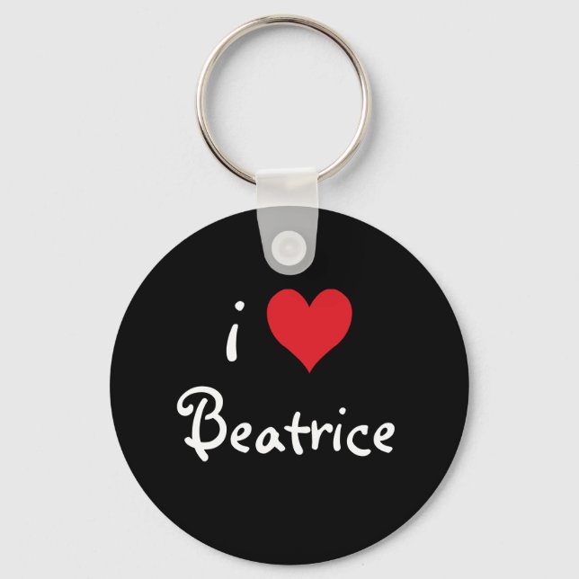 I Liebe Beatrice Schlüsselanhänger (Vorderseite)