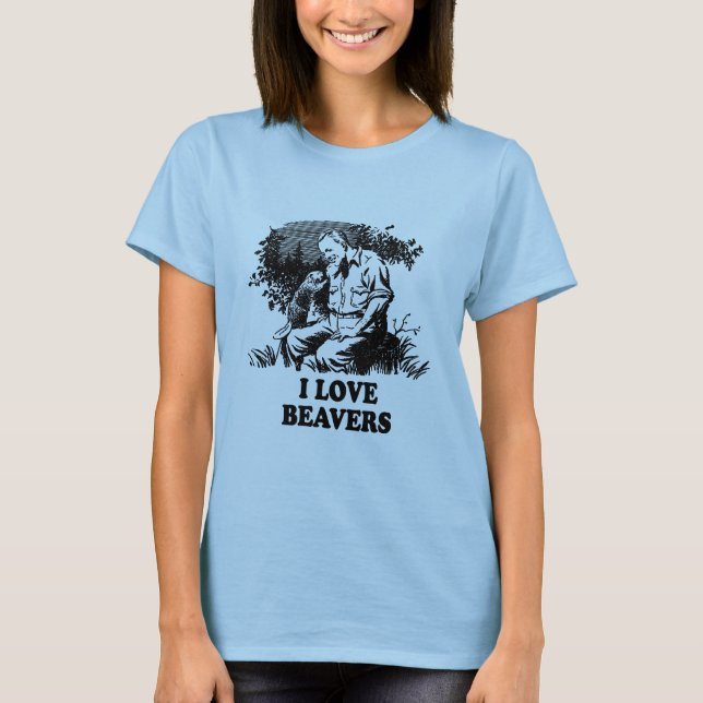 I Liebe Beavers T-Shirt (Vorderseite)