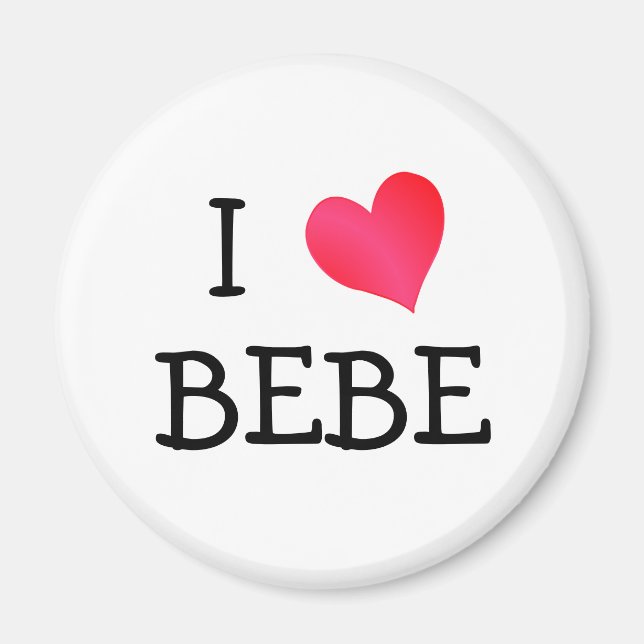 I Liebe Bebe Magnet (Vorne)