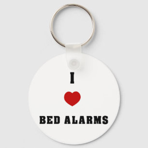 I Liebe Bed Alarms Schlüsselanhänger