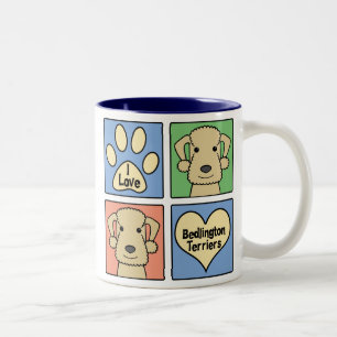 I Liebe Bedlington Terrier Zweifarbige Tasse