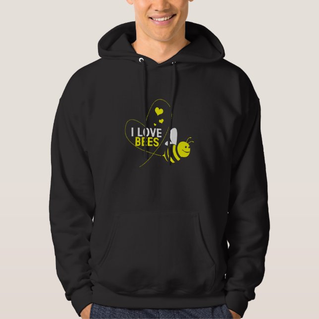 I Liebe Bee Hoodie (Vorderseite)