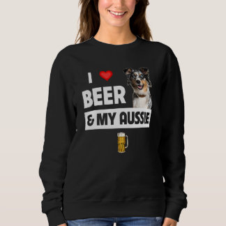 I Liebe Beer and My Aussie Mama Vater Australian S Sweatshirt