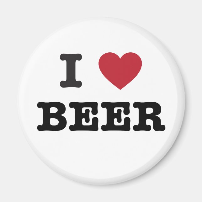 i Liebe Beer Magnet (Vorne)