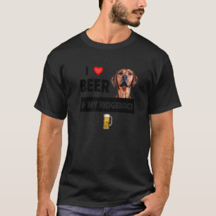 I Liebe Beer und mein Rhodesian Ridgeback Mama Vat T-Shirt
