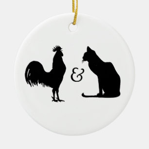 I Liebe beide Keramik Ornament