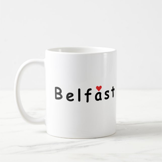 I Liebe Belfast Kaffeetasse (Links)
