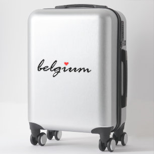 I Liebe Belgien Aufkleber