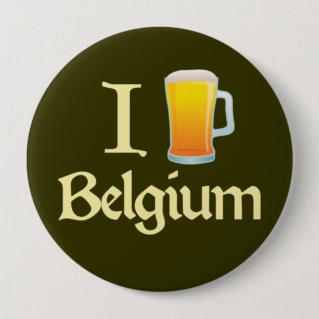 I Liebe Belgien Button (Vorderseite)