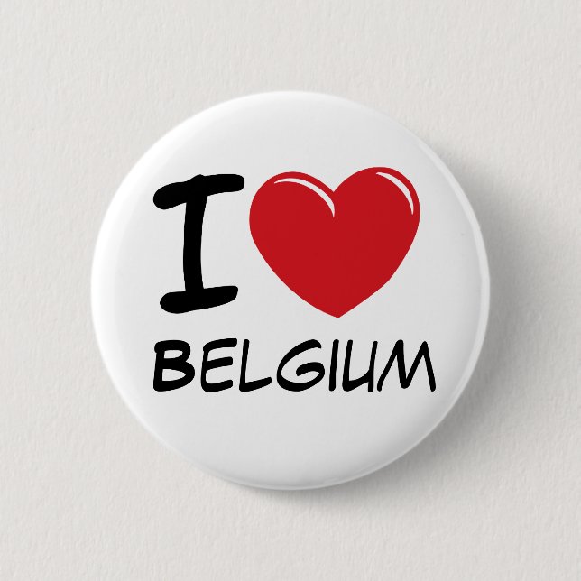 I Liebe Belgien Button (Vorderseite)