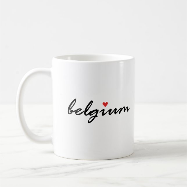 I Liebe Belgien Kaffeetasse (Links)