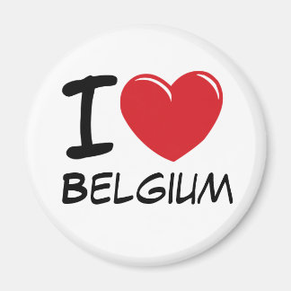 I Liebe Belgien Magnet