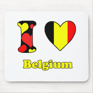 I Liebe Belgien Mousepad