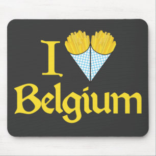 I Liebe Belgien Mousepad
