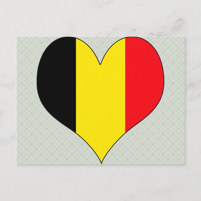 I Liebe Belgien Postkarte (Vorderseite)