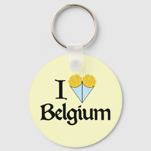 I Liebe Belgien Schlüsselanhänger