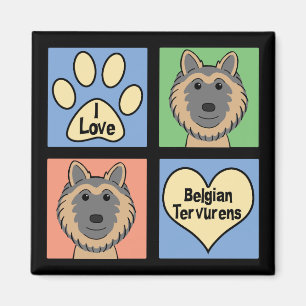 I Liebe-Belgier Tervurens Magnet