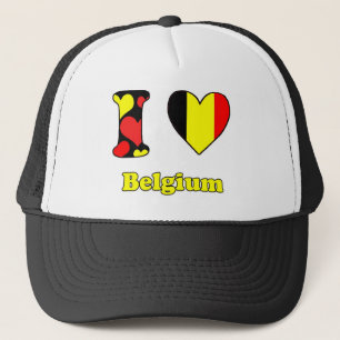 I Liebe Belgiun Truckerkappe