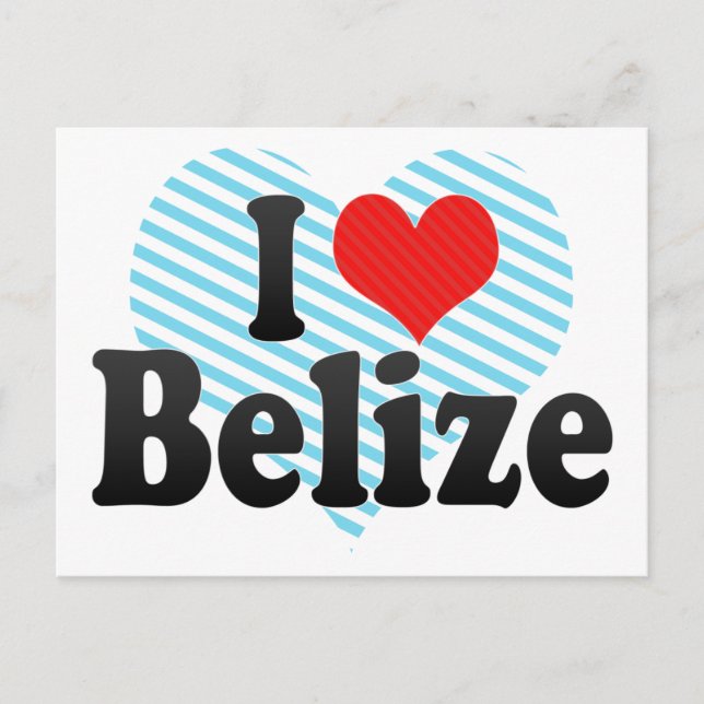 I Liebe Belize Postkarte (Vorderseite)