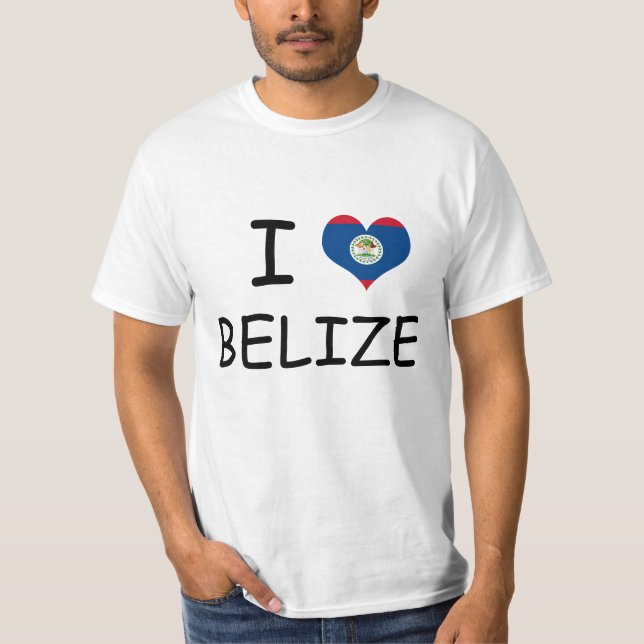I Liebe-Belize-T-Shirt T-Shirt (Vorderseite)