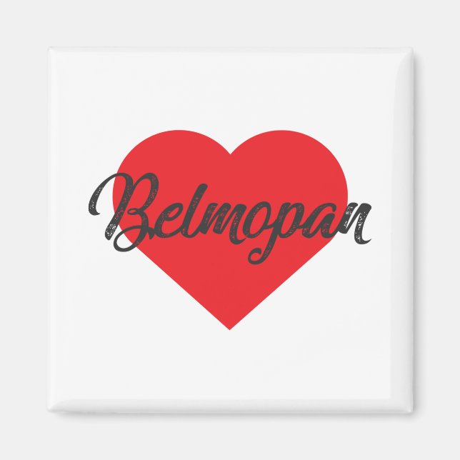 I Liebe Belmopan - Belize Magnet (Vorne)