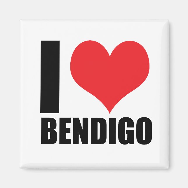I Liebe Bendigo Magnet (Vorne)