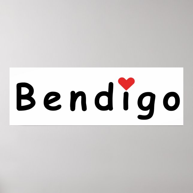 I Liebe Bendigo Poster (Vorne)