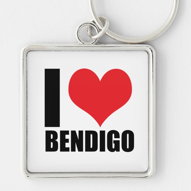 I Liebe Bendigo Schlüsselanhänger (Vorne)