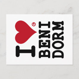 I LIEBE BENIDORM Custom Postal Postkarte