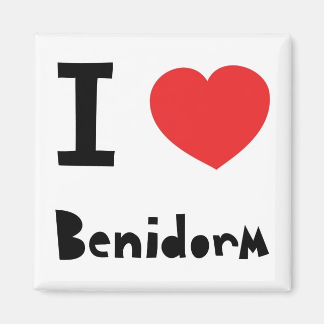 I Liebe Benidorm Magnet (Vorne)