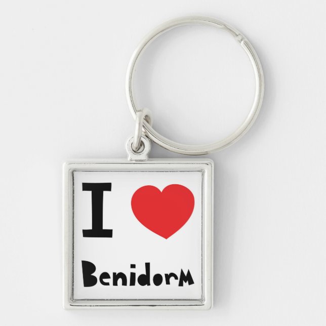 I Liebe Benidorm Schlüsselanhänger (Vorne)
